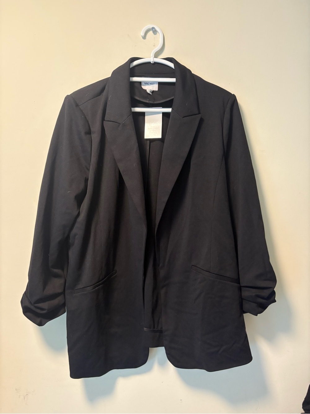 Nine West Black Open-Front Women's Blazer